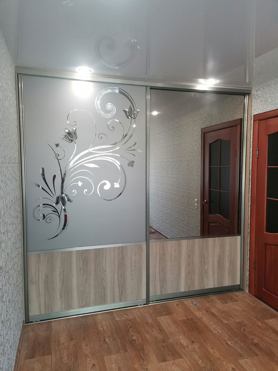 Встроенный шкаф купе В33